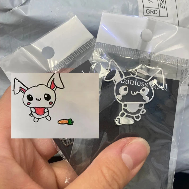 Personalized Child's Drawing Keychain