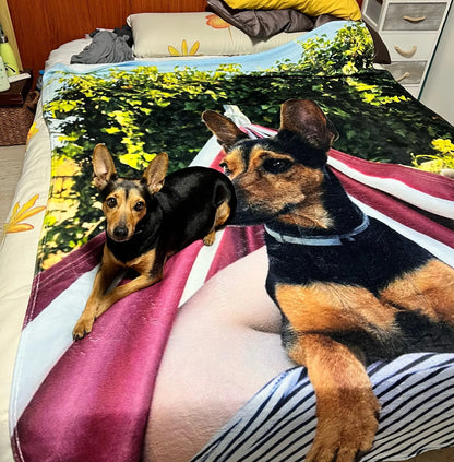 Couverture en peluche personnalisée