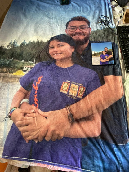 Couverture en peluche personnalisée