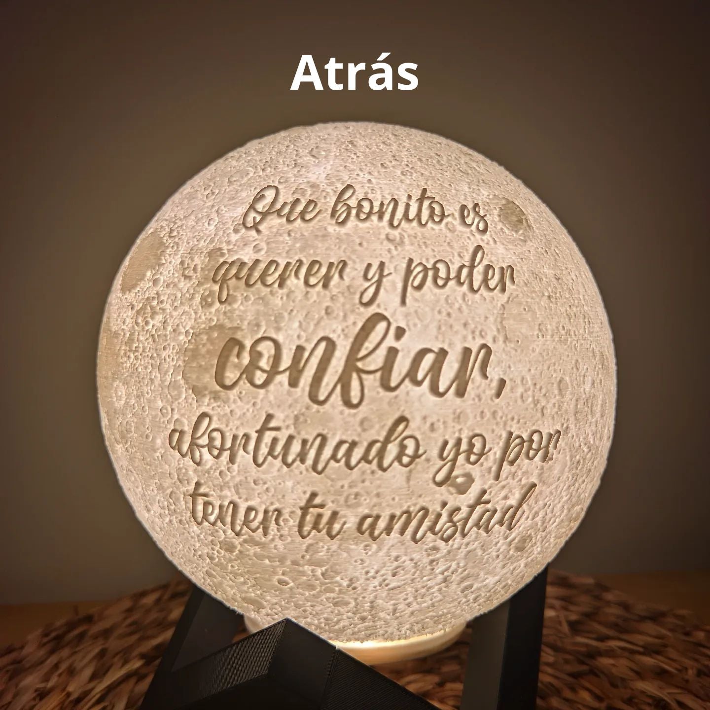 Luna Lámpara Led Personalizada