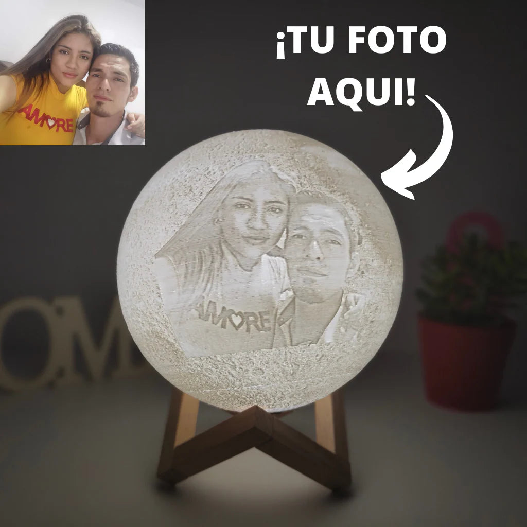 Luna Lámpara Led Personalizada