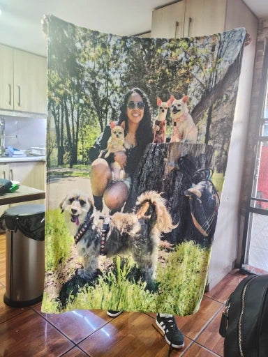 Couverture en peluche personnalisée